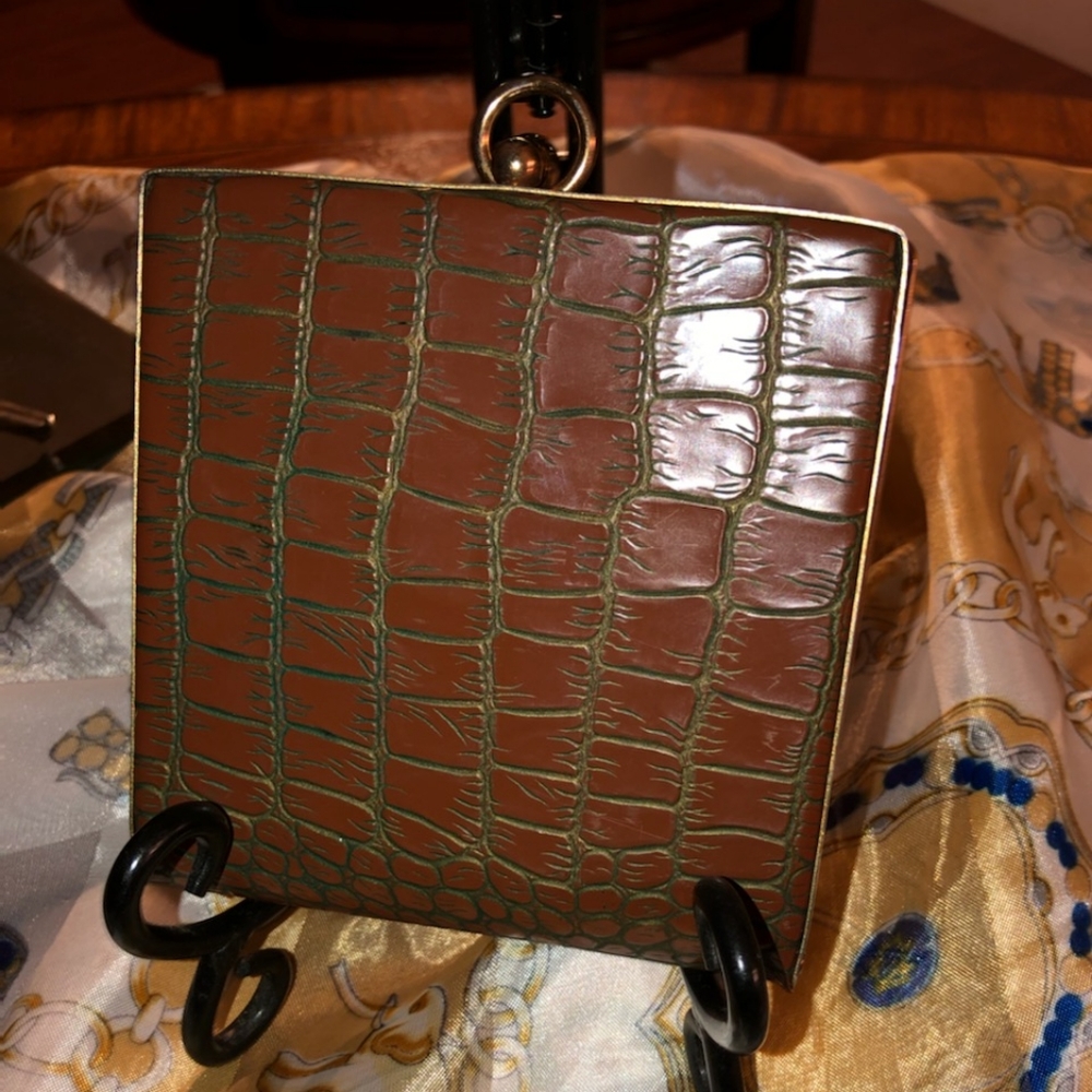 💥Rare 1950's Leather Coin Purse, Mad Men💋